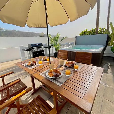 Paradise Duplex Calm & Jacuzzi Puerto Rico 別荘 Mogán